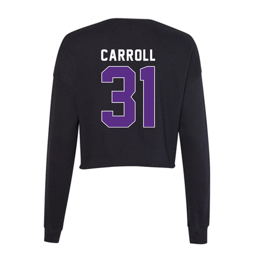 Northwestern - NCAA Women's Lacrosse : Mary Carroll - Women's Cropped Crew Fleece-1