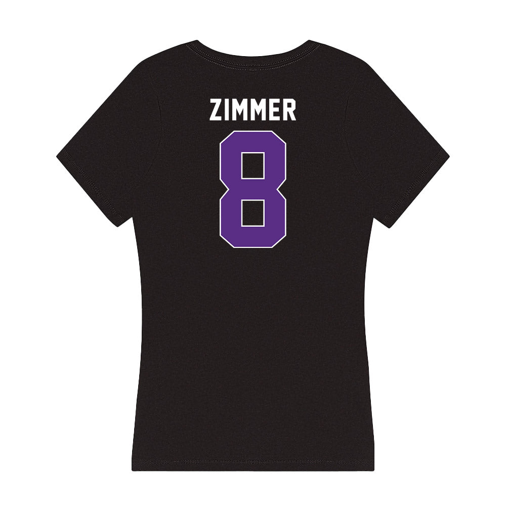 Northwestern - NCAA Women's Field Hockey : Maddie Zimmer - Women's V-Neck T-Shirt-1