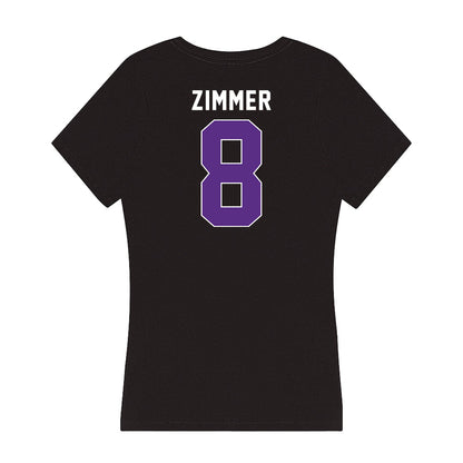 Northwestern - NCAA Women's Field Hockey : Maddie Zimmer - Women's V-Neck T-Shirt-1