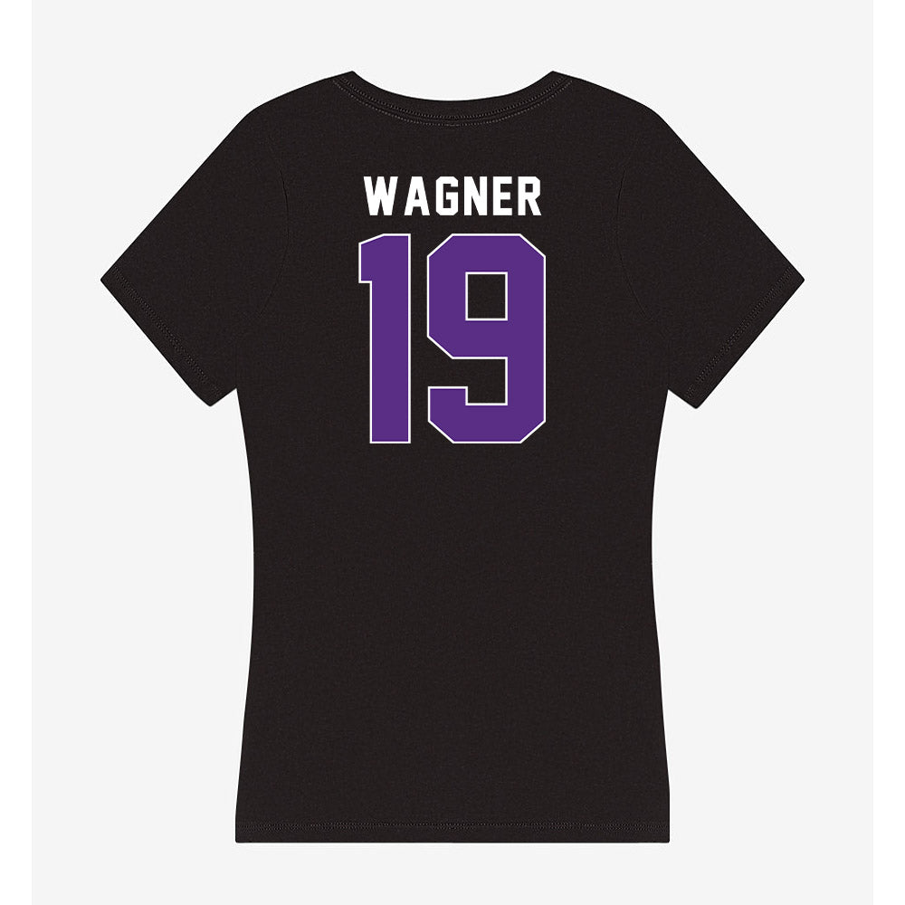 Northwestern - NCAA Football : Drew Wagner - Women's V-Neck T-Shirt-1