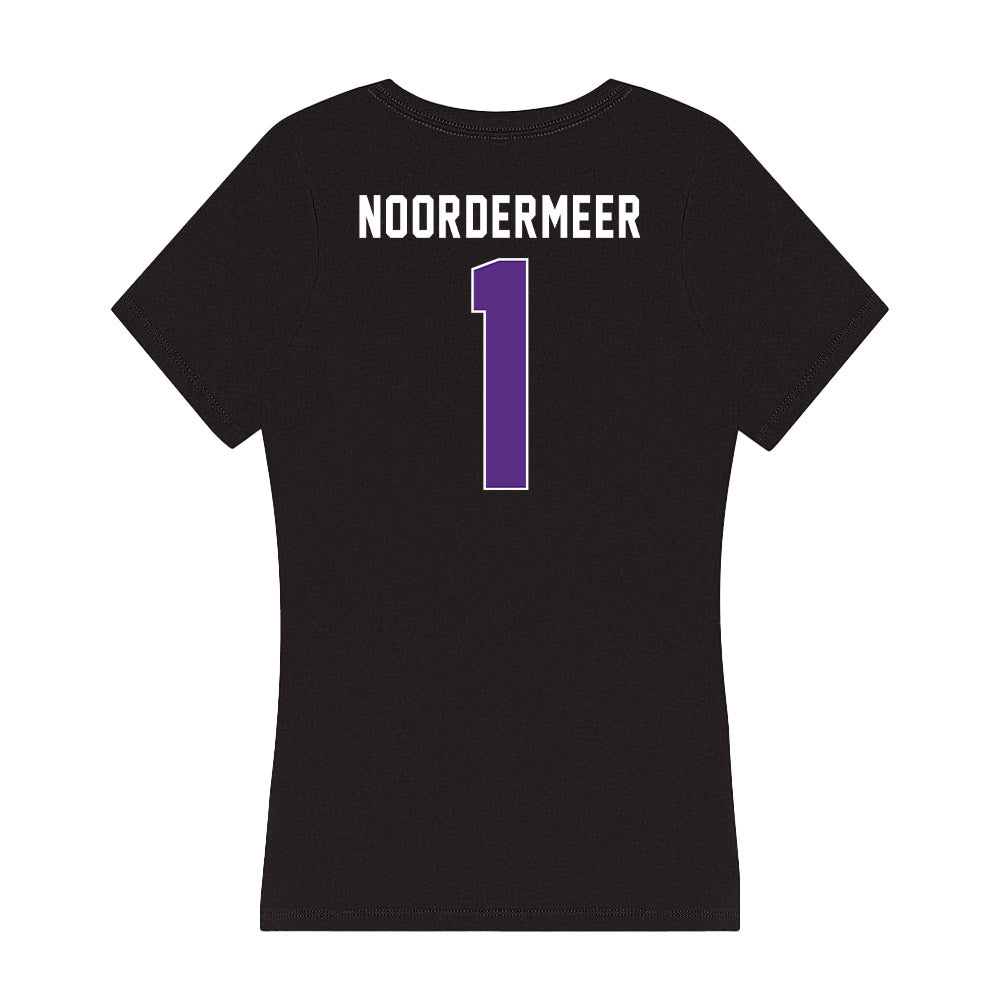 Northwestern - NCAA Women's Volleyball : Sienna Noordermeer - Women's V-Neck T-Shirt-1