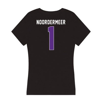 Northwestern - NCAA Women's Volleyball : Sienna Noordermeer - Women's V-Neck T-Shirt-1