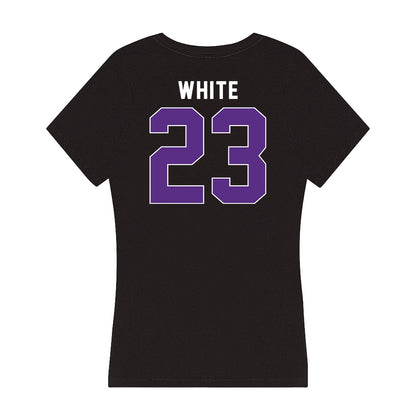 Northwestern - NCAA Women's Lacrosse : Samantha White - Women's V-Neck T-Shirt-1