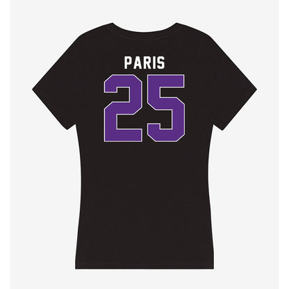 Northwestern - NCAA Women's Volleyball : Campbell Paris - Women's V-Neck T-Shirt-1