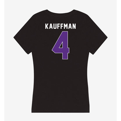 Northwestern - NCAA Women's Volleyball : Kayla Kauffman - Women's V-Neck T-Shirt-1