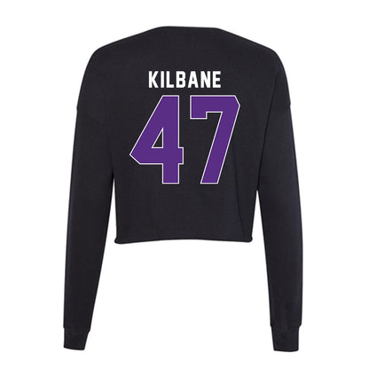 Northwestern - NCAA Football : Michael Kilbane - Women's Cropped Crew Fleece-1