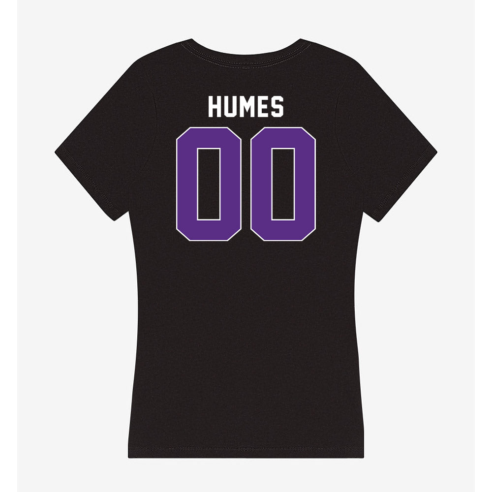 Northwestern - NCAA Baseball : Henry Humes - Women's V-Neck T-Shirt-1