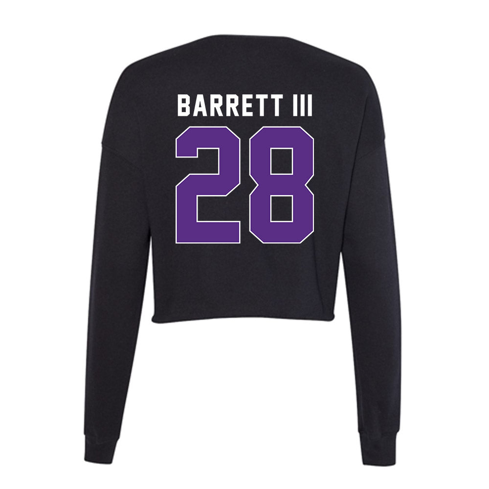 Northwestern - NCAA Men's Soccer : Tre Barrett III - Women's Cropped Crew Fleece-1