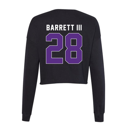Northwestern - NCAA Men's Soccer : Tre Barrett III - Women's Cropped Crew Fleece-1