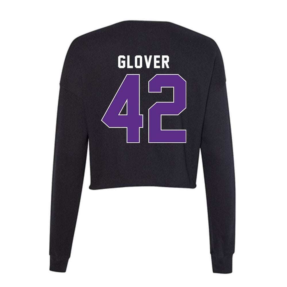 Northwestern - NCAA Football : Nigel Glover - Women's Cropped Crew Fleece-1