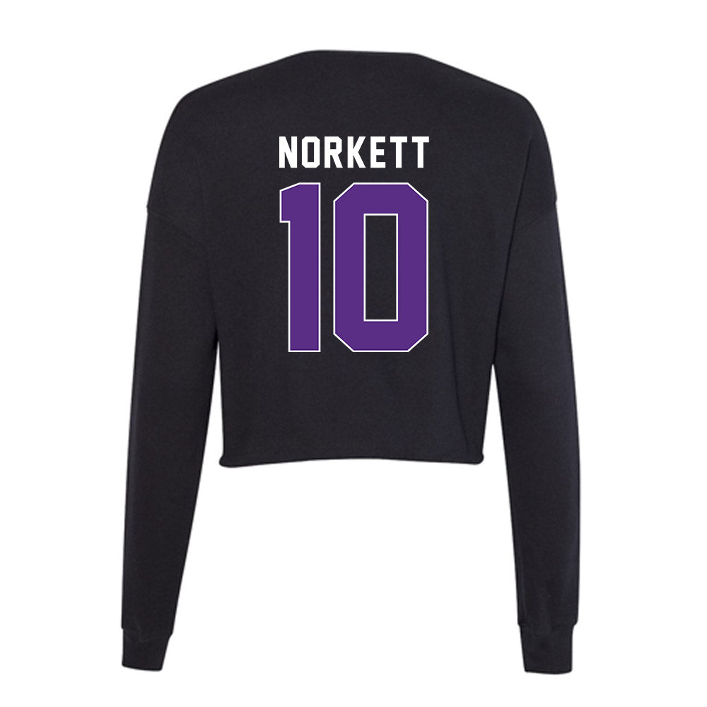 Northwestern - NCAA Women's Soccer : Megan Norkett - Women's Cropped Crew Fleece-1