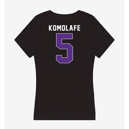 Northwestern - NCAA Football : Caleb Komolafe - Women's V-Neck T-Shirt-1