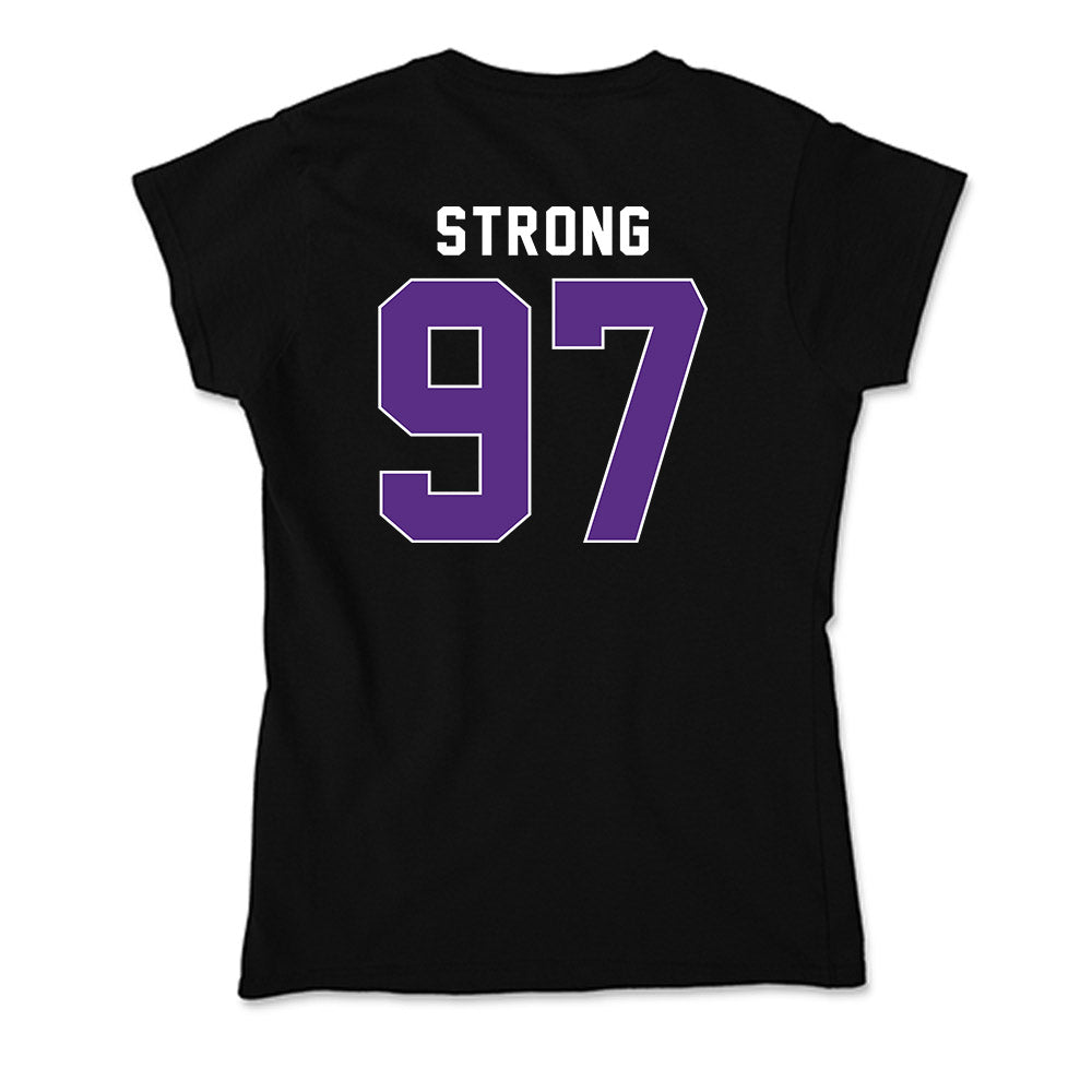 Northwestern - NCAA Football : Braxton Strong - Soft Style Women’s T-Shirt-1