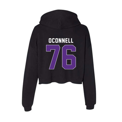 Northwestern - NCAA Football : Michael OConnell - Women's Crop Fleece Hoodie-1