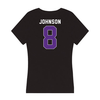 Northwestern - NCAA Women's Volleyball : Rachel Johnson - Women's V-Neck T-Shirt-1