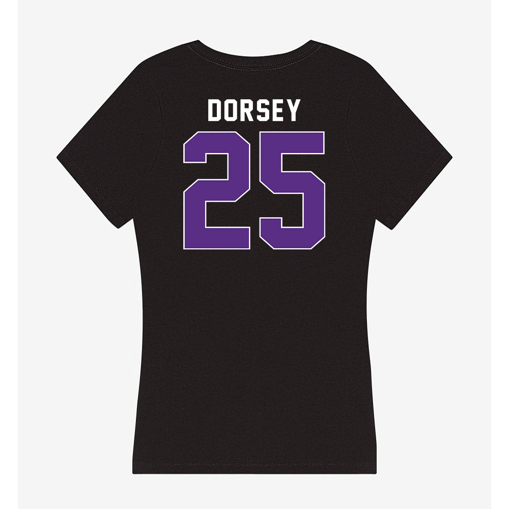 Northwestern - NCAA Football : Marquet Dorsey - Women's V-Neck T-Shirt-1