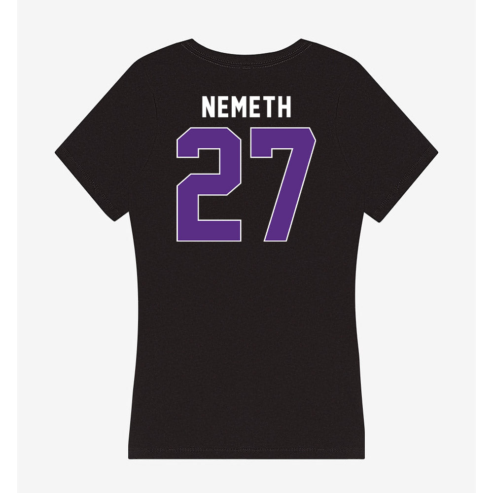 Northwestern - NCAA Women's Field Hockey : Nadia Nemeth - Women's V-Neck T-Shirt-1