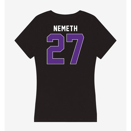 Northwestern - NCAA Women's Field Hockey : Nadia Nemeth - Women's V-Neck T-Shirt-1