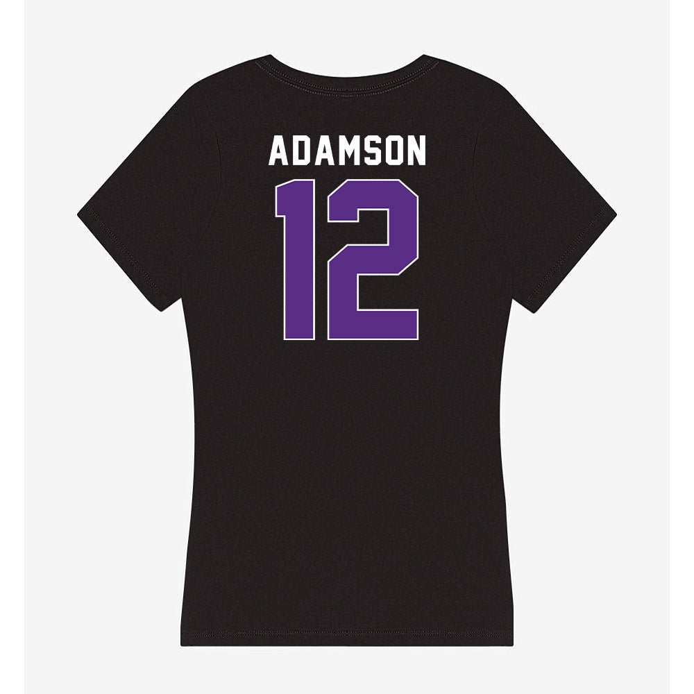 Northwestern - NCAA Women's Lacrosse : Olivia Adamson - Women's V-Neck T-Shirt-1