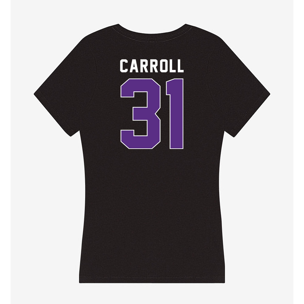 Northwestern - NCAA Women's Lacrosse : Mary Carroll - Women's V-Neck T-Shirt-1