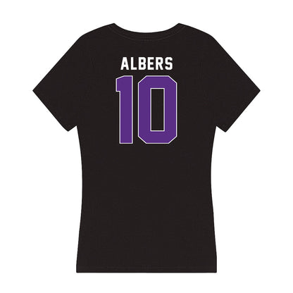 Northwestern - NCAA Women's Field Hockey : Amelia Albers - Women's V-Neck T-Shirt-1