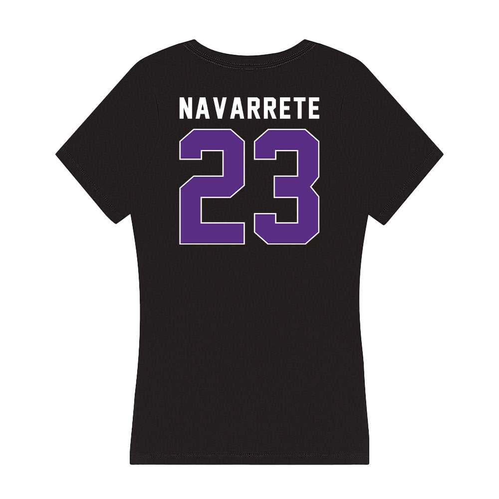 Northwestern - NCAA Women's Volleyball : Gigi Navarrete - Women's V-Neck T-Shirt-1