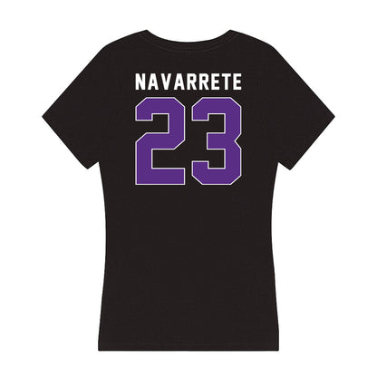 Northwestern - NCAA Women's Volleyball : Gigi Navarrete - Women's V-Neck T-Shirt-1