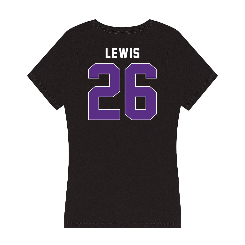 Northwestern - NCAA Football : Jalen Lewis - Women's V-Neck T-Shirt-1