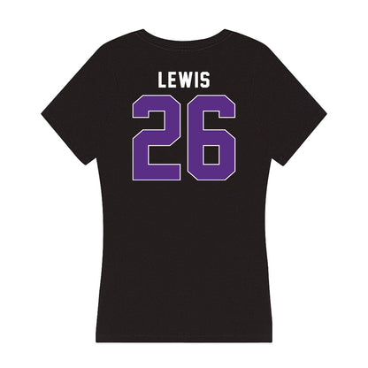Northwestern - NCAA Football : Jalen Lewis - Women's V-Neck T-Shirt-1