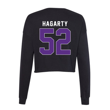 Northwestern - NCAA Football : Richie Hagarty - Women's Cropped Crew Fleece-1