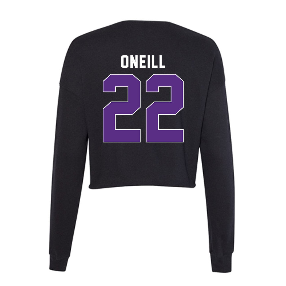Northwestern - NCAA Men's Soccer : Aidan Oneill - Women's Cropped Crew Fleece-1