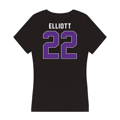 Northwestern - NCAA Women's Soccer : Olivia Elliott - Women's V-Neck T-Shirt-1