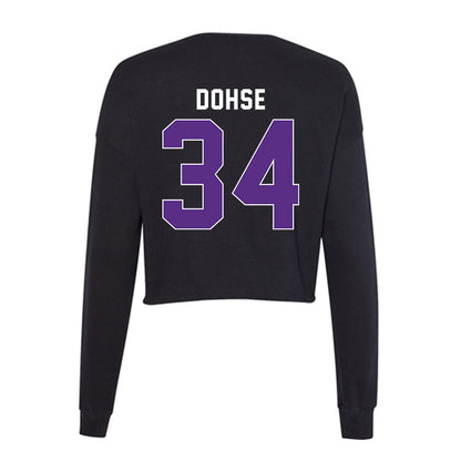 Northwestern - NCAA Softball : Signe Dohse - Women's Cropped Crew Fleece-1