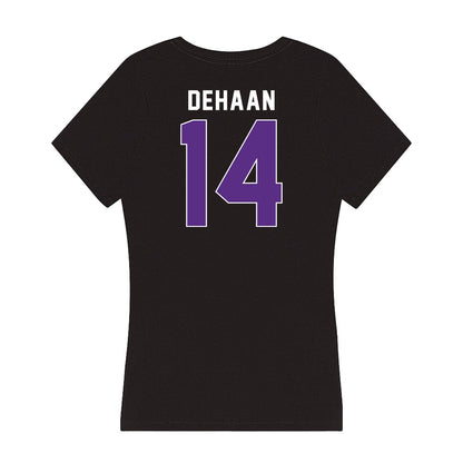 Northwestern - NCAA Football : Joe DeHaan - Women's V-Neck T-Shirt-1