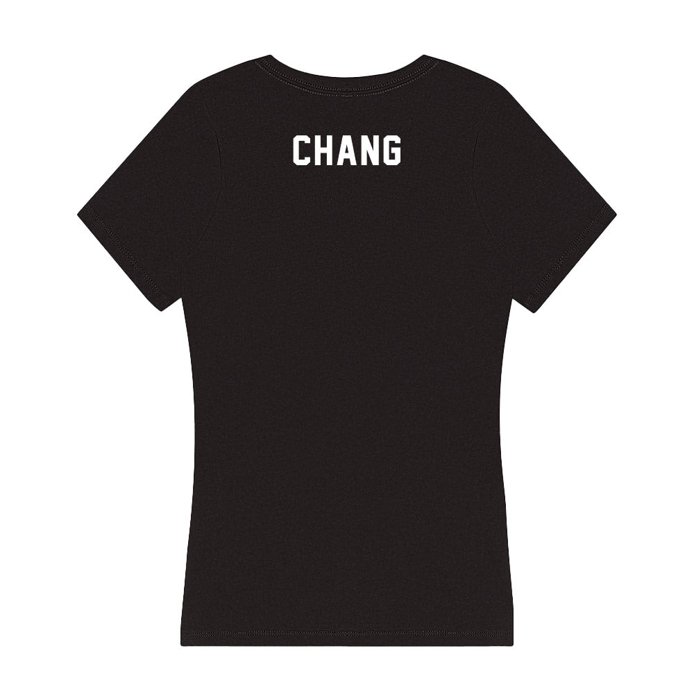 Northwestern - NCAA Women's Swimming & Diving : Claudia Chang - Women's V-Neck T-Shirt-1
