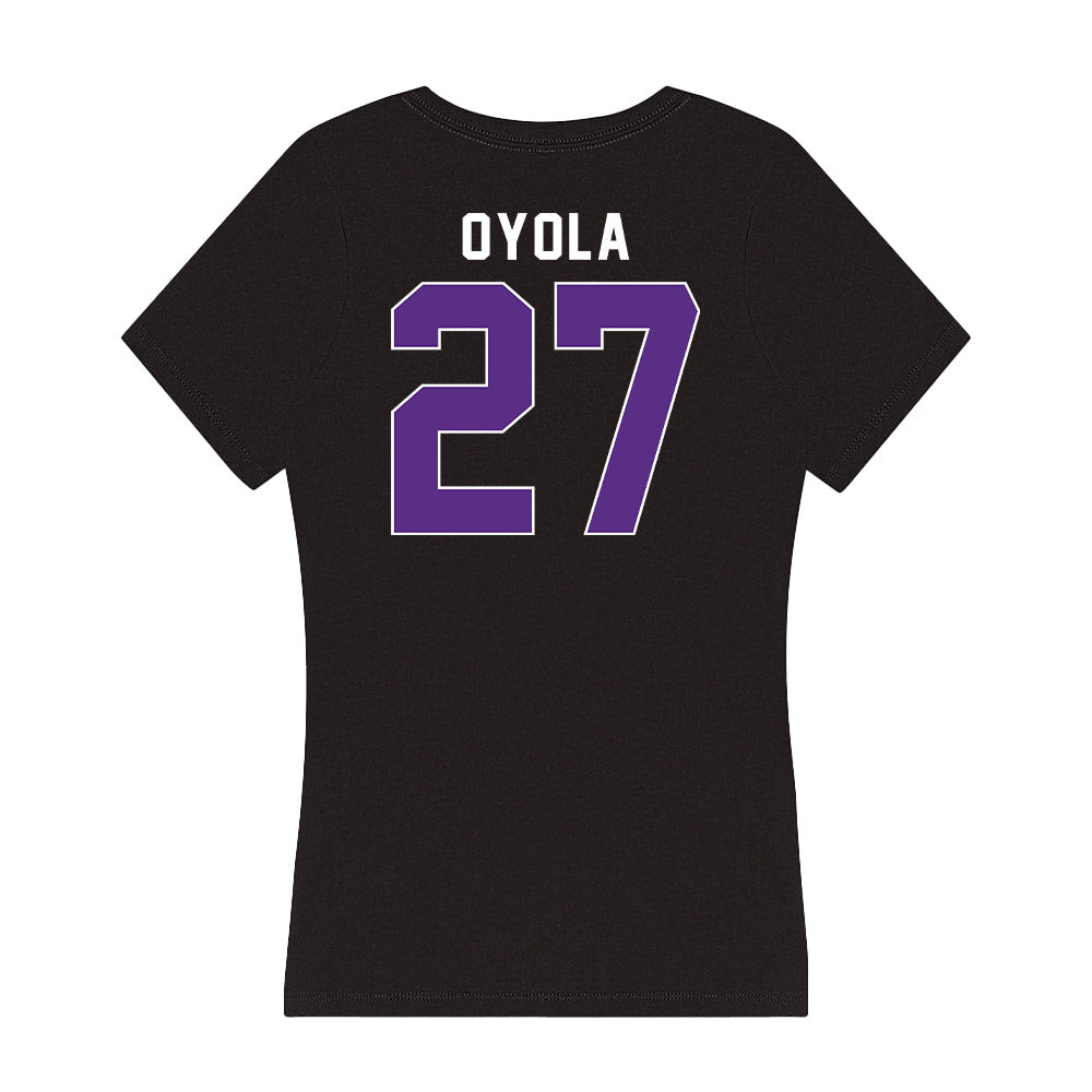 Northwestern - NCAA Football : Jack Oyola - Women's V-Neck T-Shirt-1