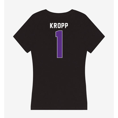 Northwestern - NCAA Men's Basketball : Tyler Kropp - Women's V-Neck T-Shirt-1