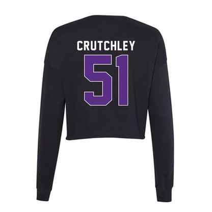 Northwestern - NCAA Football : Miles Crutchley - Women's Cropped Crew Fleece-1
