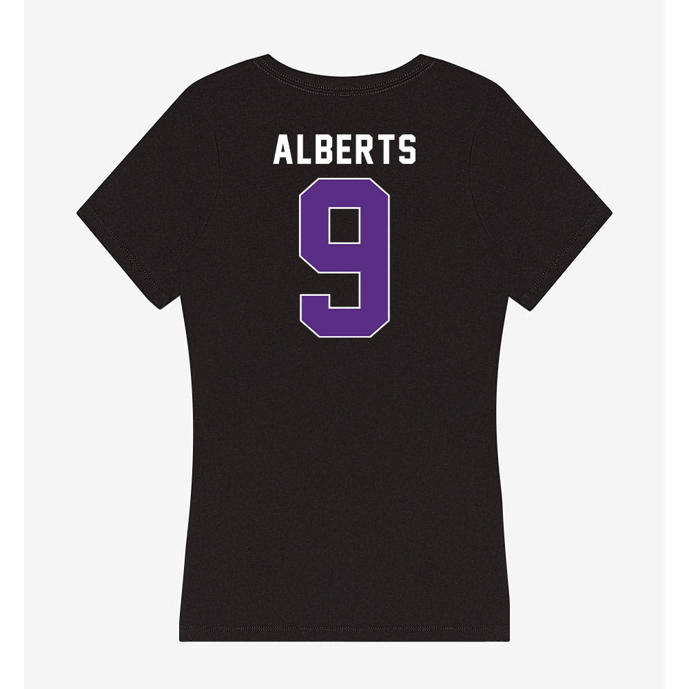 Northwestern - NCAA Women's Soccer : Audrey Alberts - Women's V-Neck T-Shirt-1