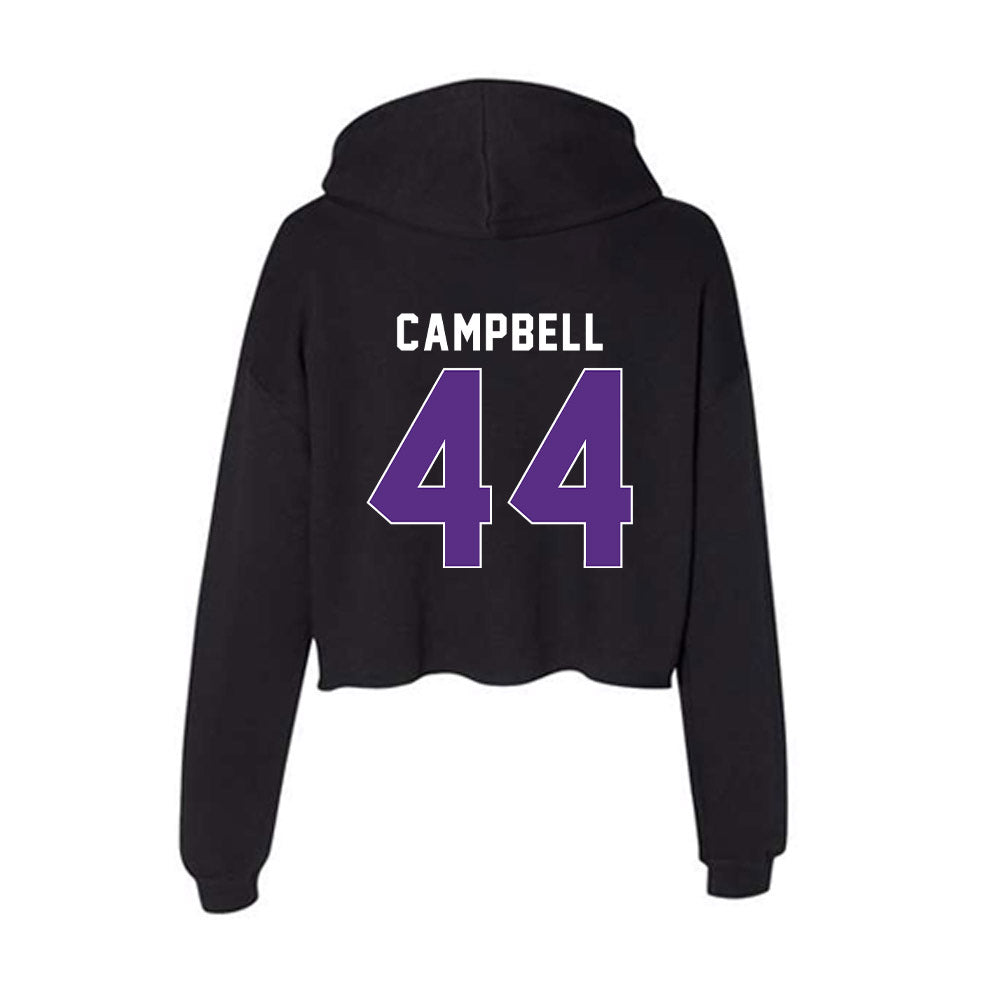 Northwestern - NCAA Football : Callen Campbell - Women's Crop Fleece Hoodie-1