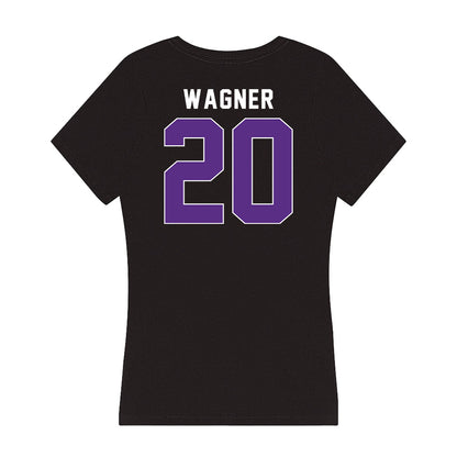 Northwestern - NCAA Women's Volleyball : Lily Wagner - Women's V-Neck T-Shirt-1