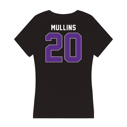 Northwestern - NCAA Men's Basketball : Justin Mullins - Women's V-Neck T-Shirt-1