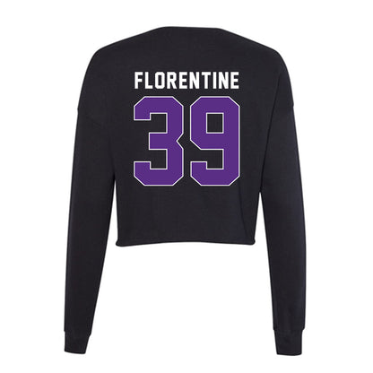 Northwestern - NCAA Football : Jack Florentine - Women's Cropped Crew Fleece-1