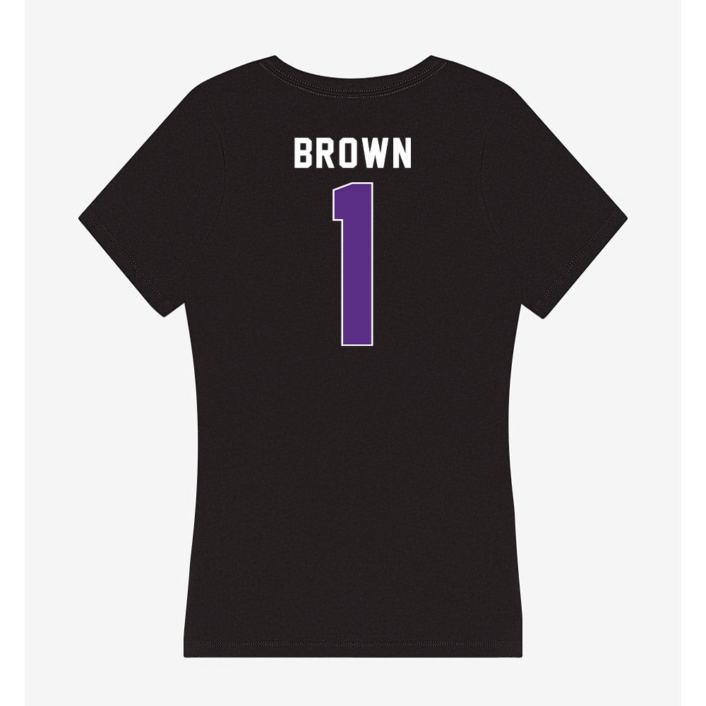 Northwestern - NCAA Women's Field Hockey : Lindsey Brown - Women's V-Neck T-Shirt-1