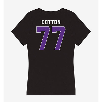 Northwestern - NCAA Football : Idrys Cotton - Women's V-Neck T-Shirt-1