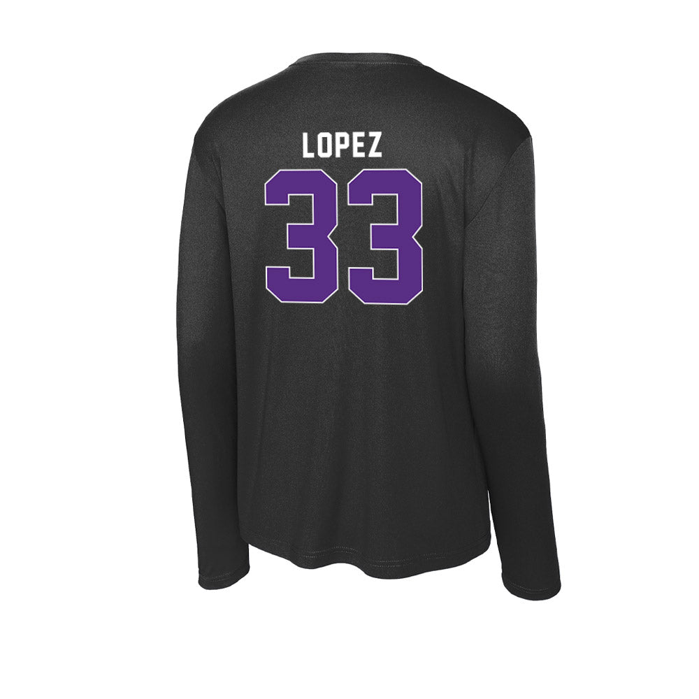 Northwestern - NCAA Women's Basketball : Amparo Lopez - Activewear Long Sleeve T-Shirt-1