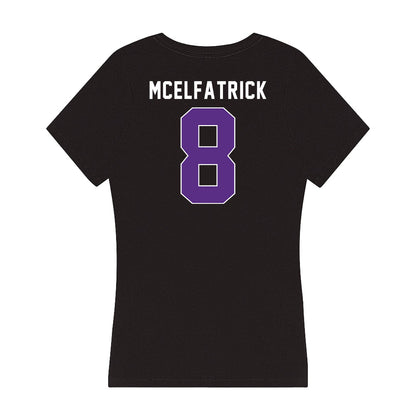 Northwestern - NCAA Baseball : Owen McElfatrick - Women's V-Neck T-Shirt-1