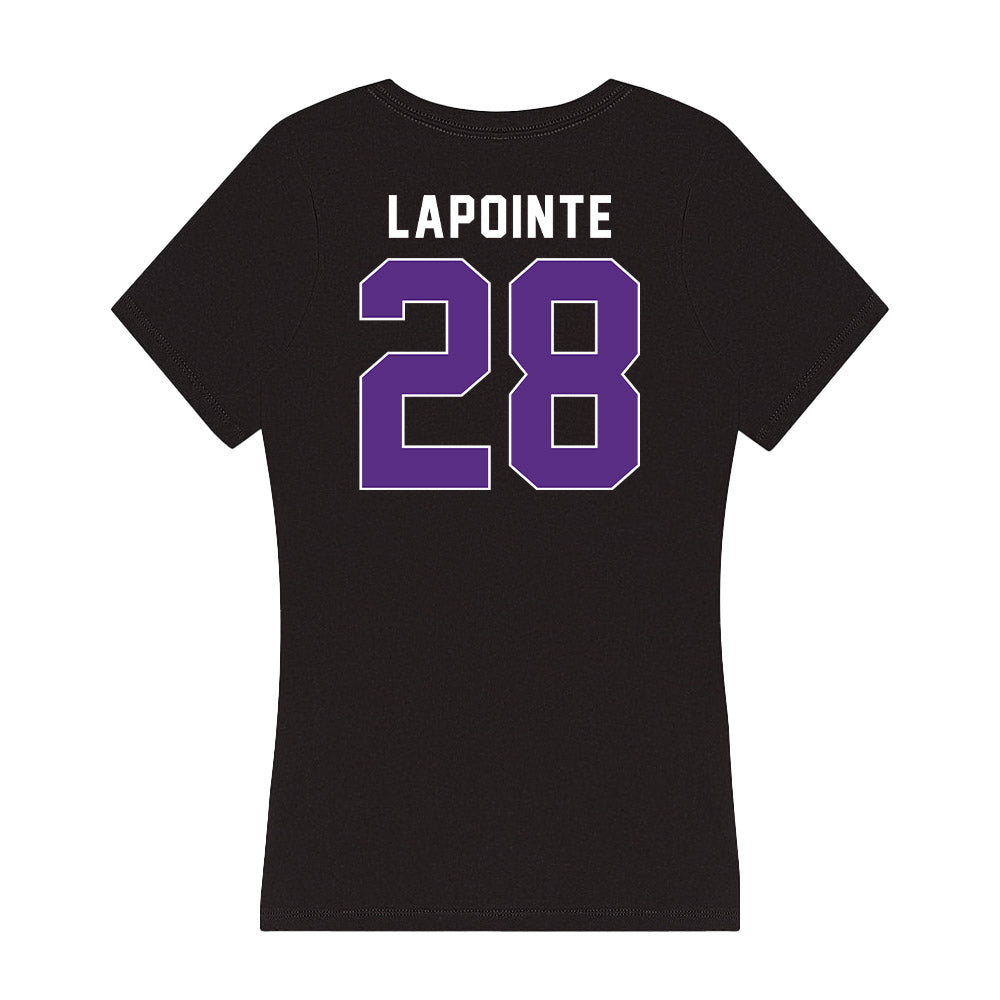 Northwestern - NCAA Women's Lacrosse : Taylor Lapointe - Women's V-Neck T-Shirt-1