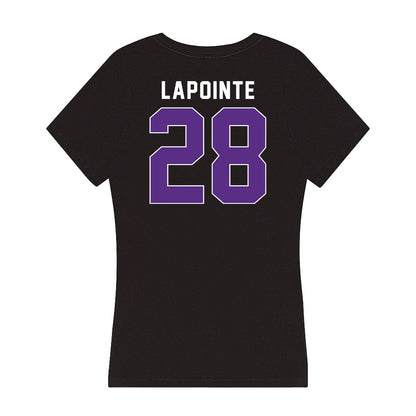 Northwestern - NCAA Women's Lacrosse : Taylor Lapointe - Women's V-Neck T-Shirt-1