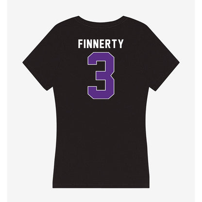 Northwestern - NCAA Women's Soccer : Maddie Finnerty - Women's V-Neck T-Shirt-1